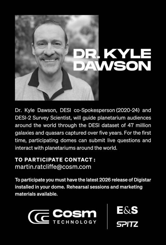 dark energy spectroscopic instrument show wed aug 5 2026 2 2