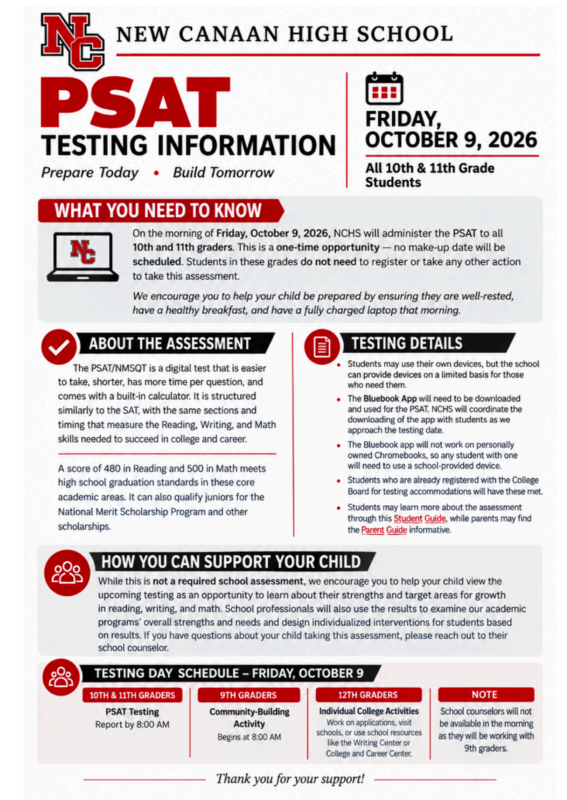 PSA Testing 2026-27