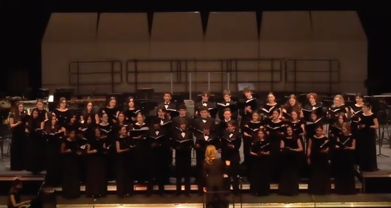 Choir performing