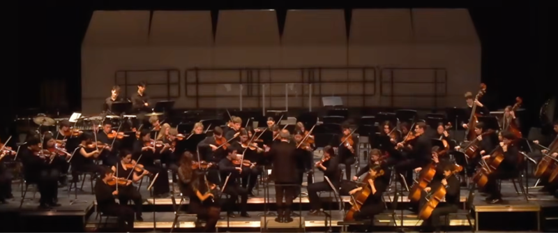 Orchestra performing