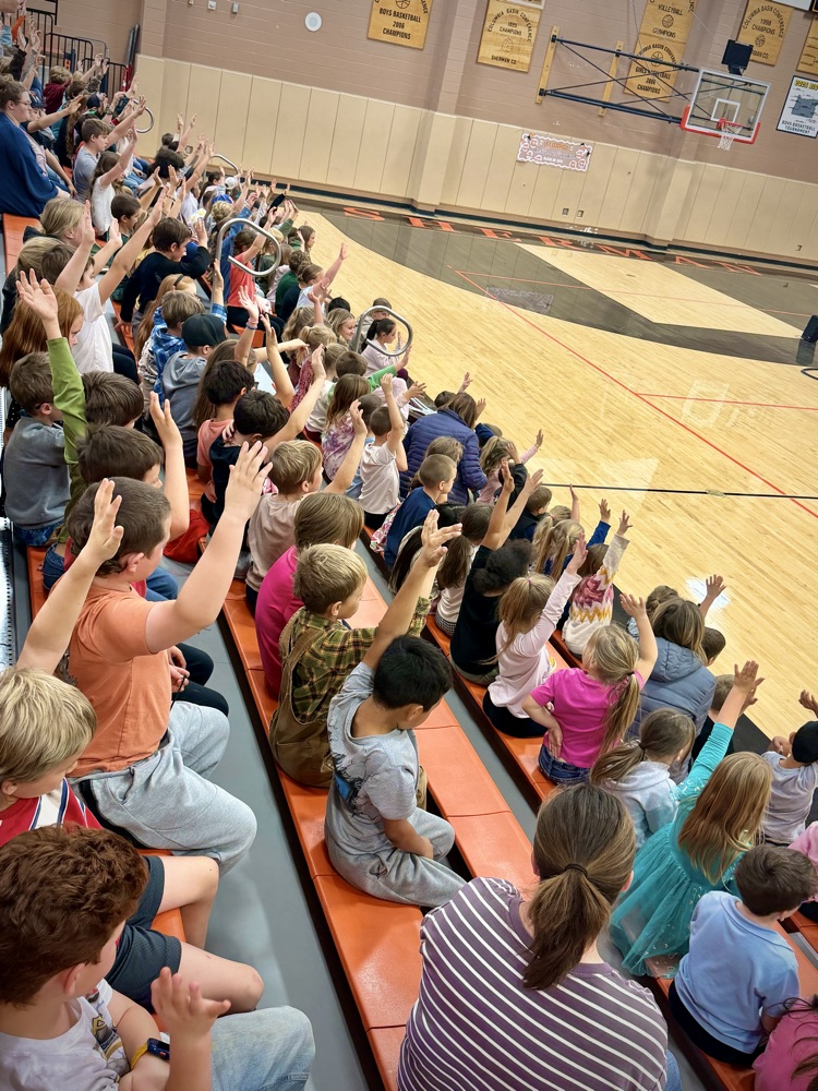 Students Raising Hands
