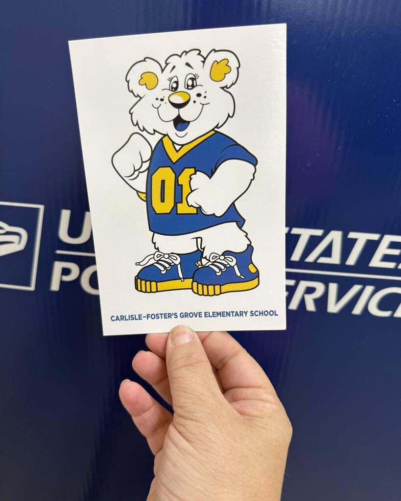Posts Cards that Are Being Mailed to Students