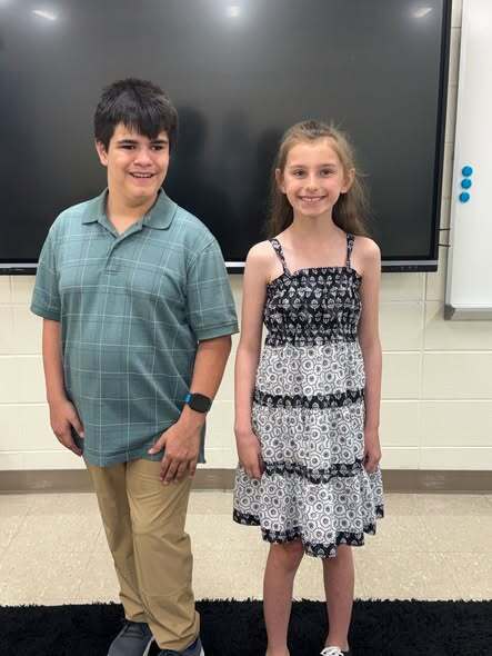 Our Students Madison and Lucas are headed to 6th Grade