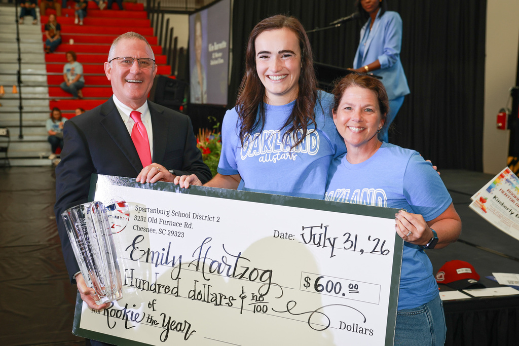 Emily Hartzog from Oakland Elementary is our 26-27 Rookie Teacher of the Year.