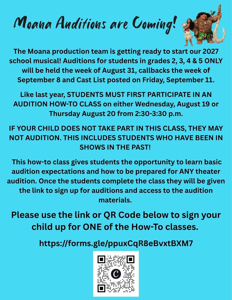 QR Code and Image of Moana and Maui