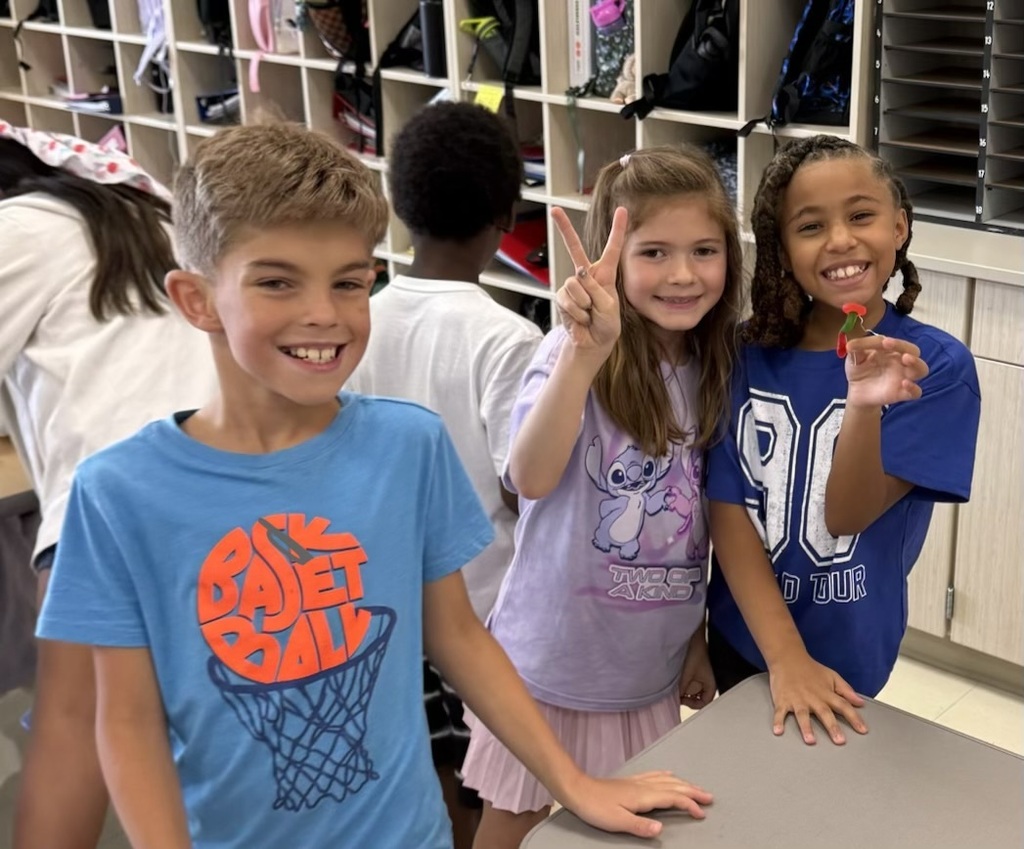 Third grade practices team building skills. 