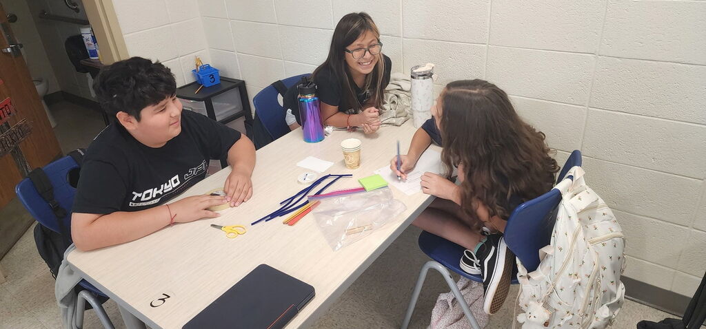 5th grade students working on International Baccalaureate!