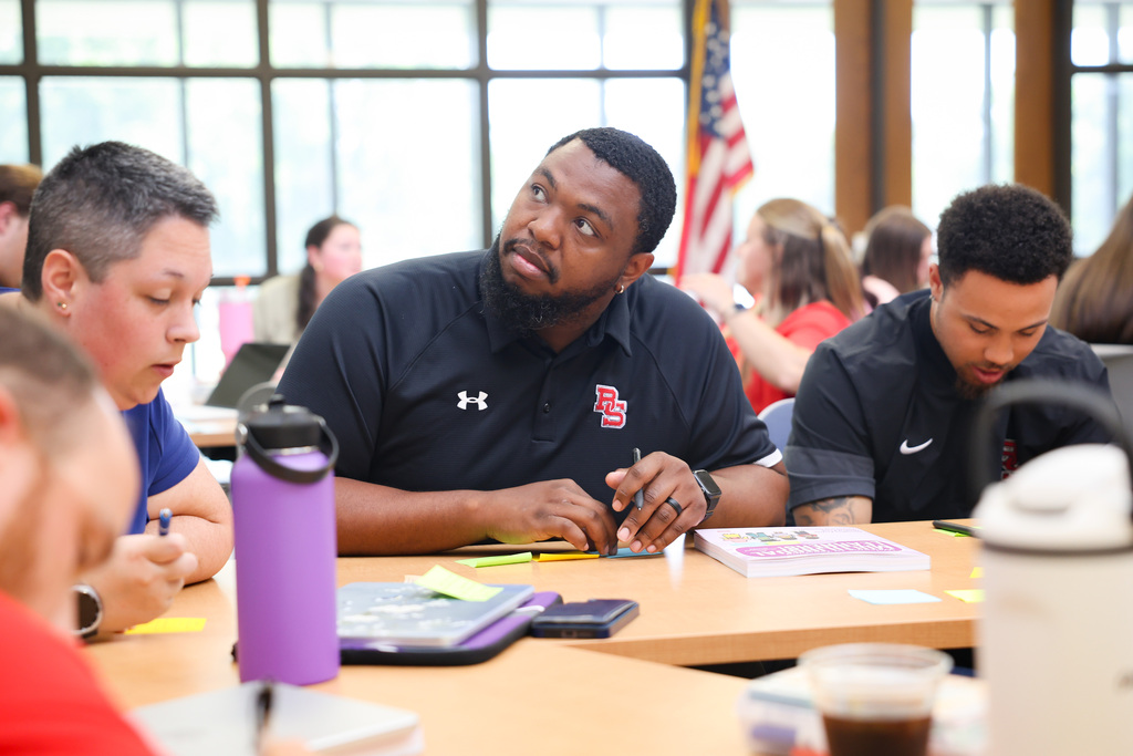 Teacher Thomas Ocean at our recent Induction Professional Development Meeting