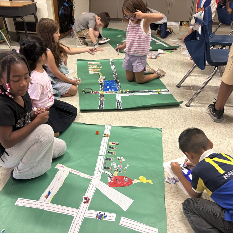 kids creating maps