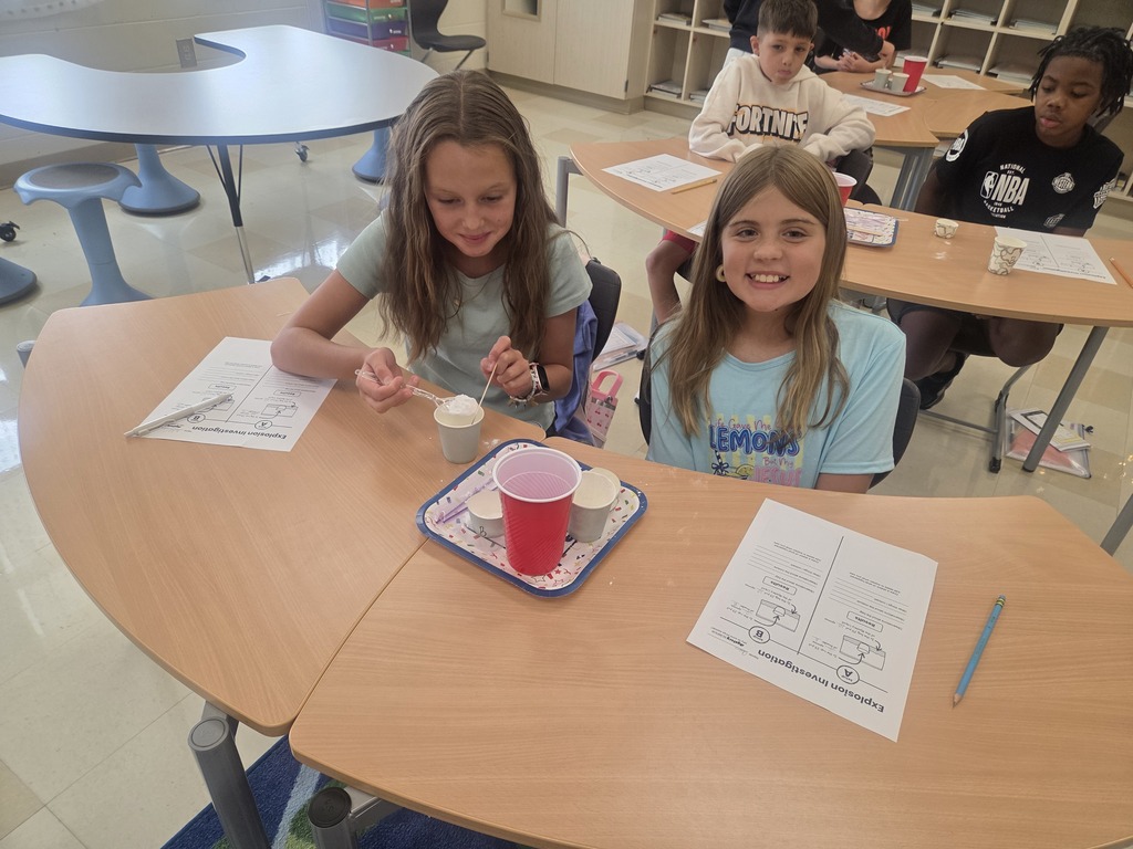5th graders do an experiment! 