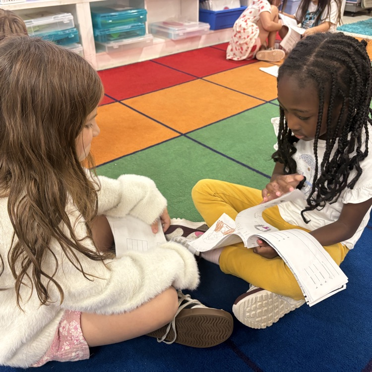 students sharing writing
