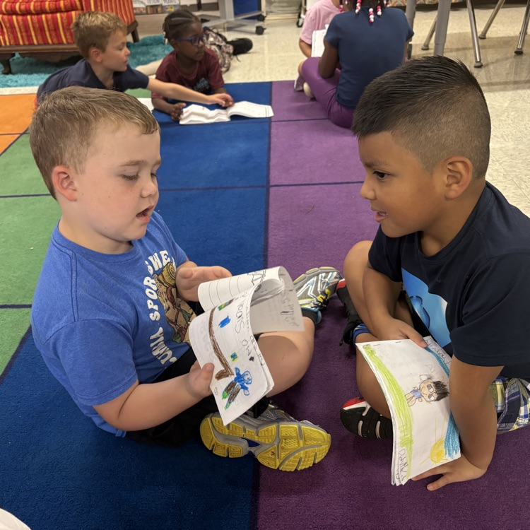 students sharing writing