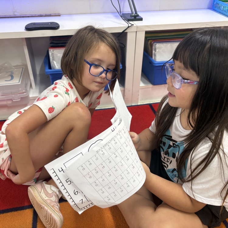 students sharing writing