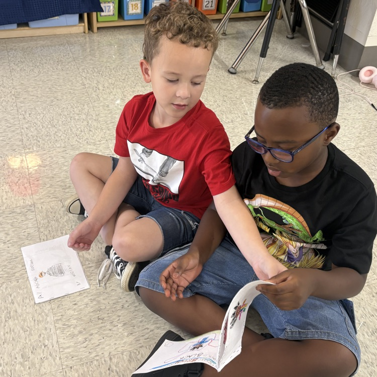 students sharing writing