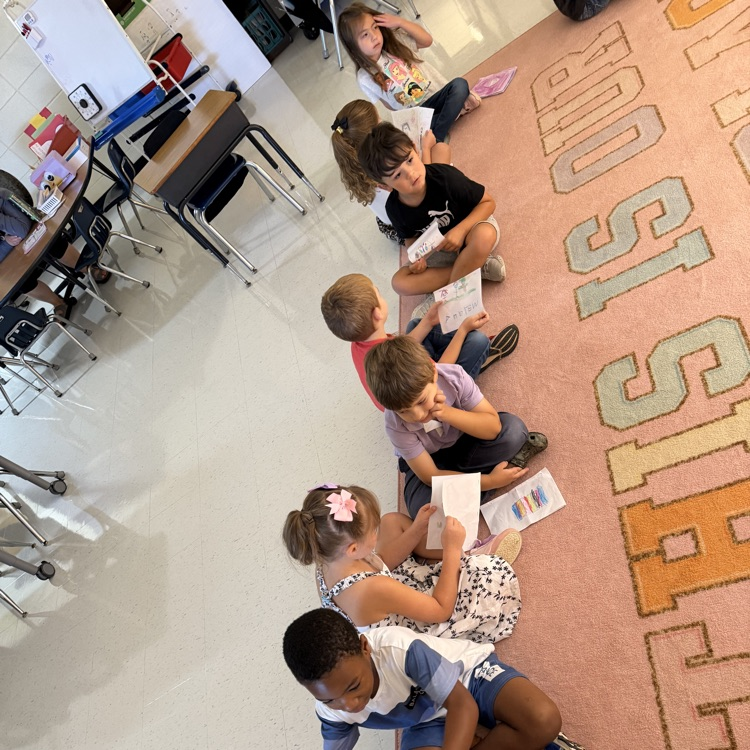 students sharing their writing