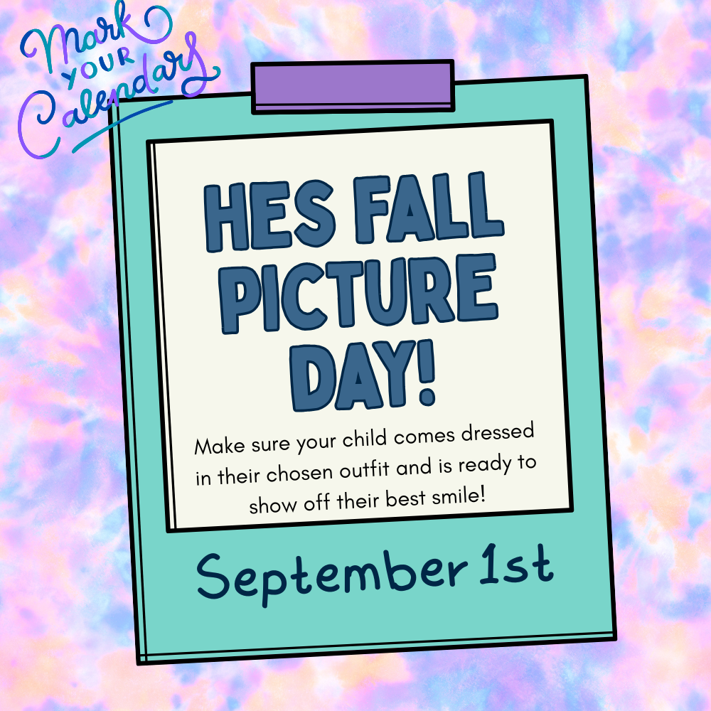 picture of a clipboard reminding parents that Fall picture day is September 1