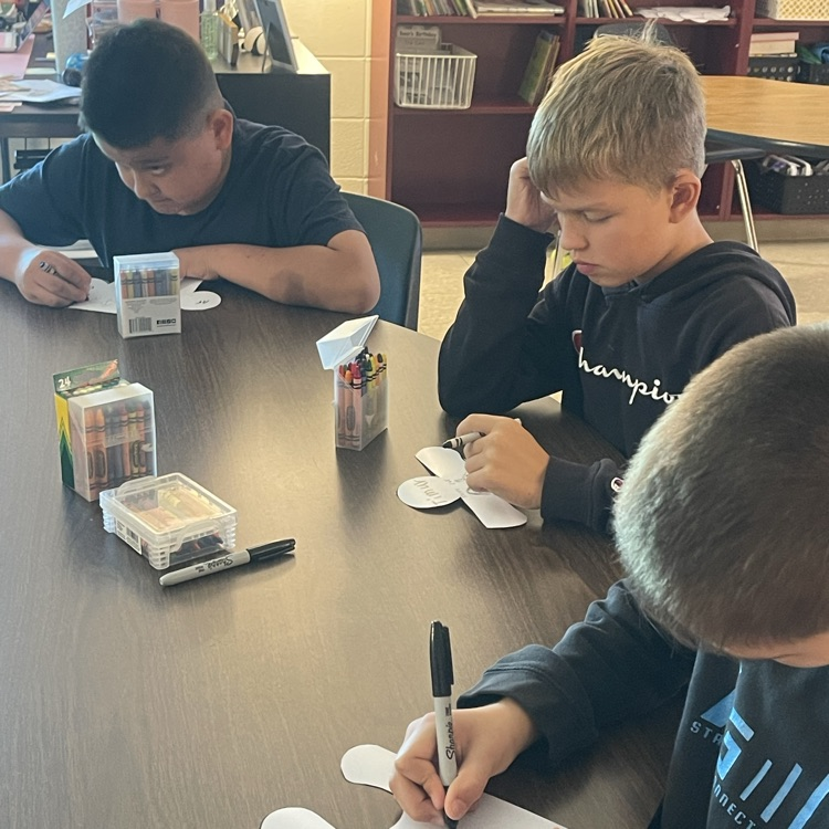 students working