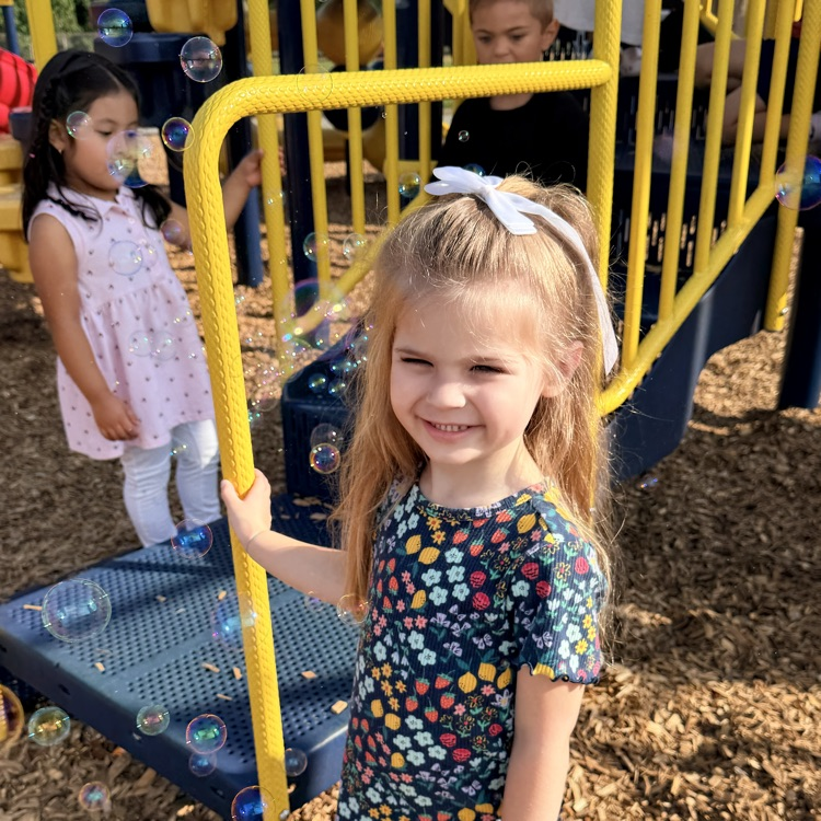 students on the playground