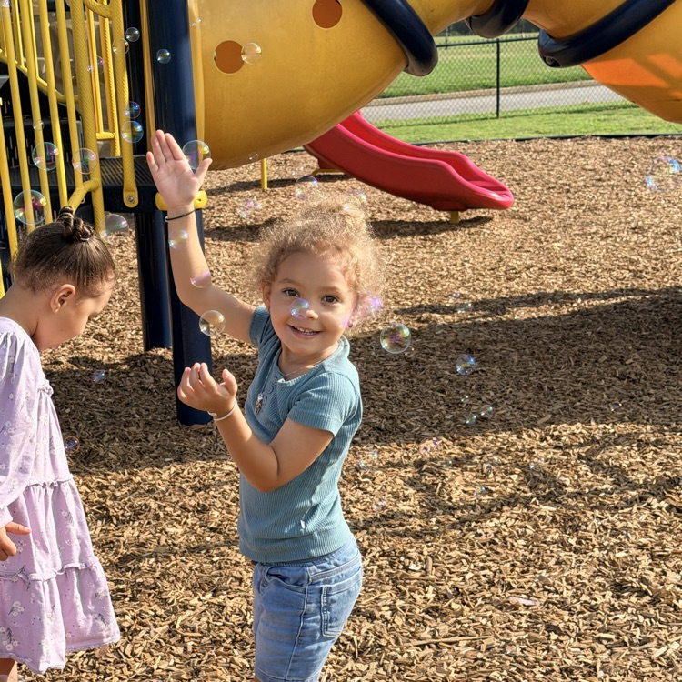 students on the playground