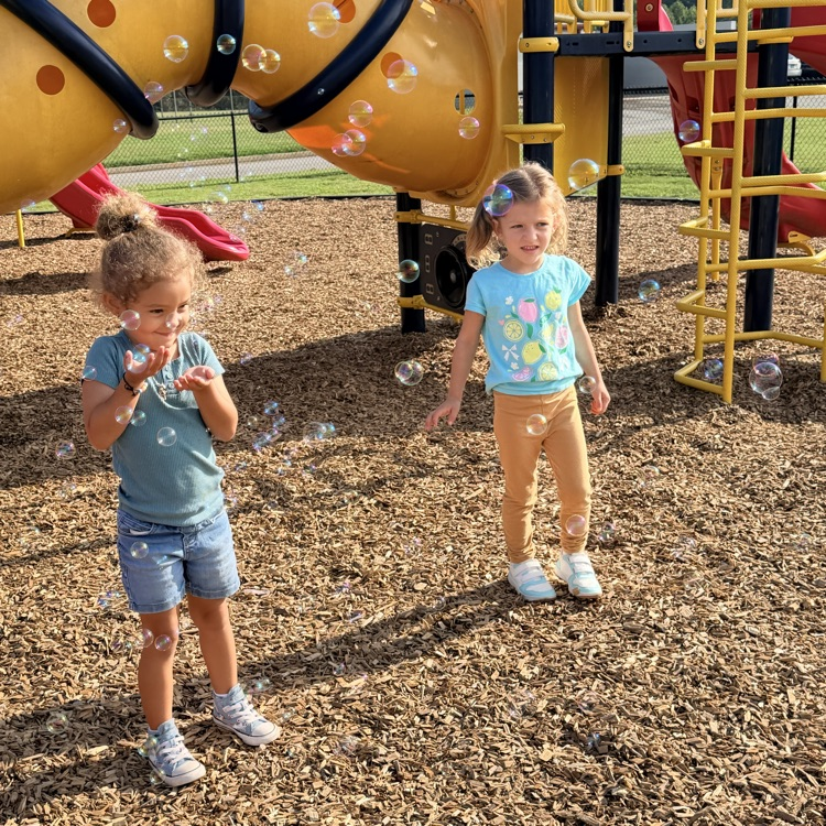 students on the playground