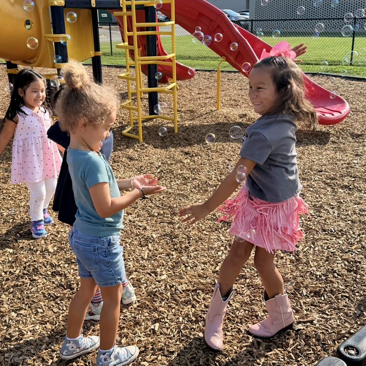 students on the playground