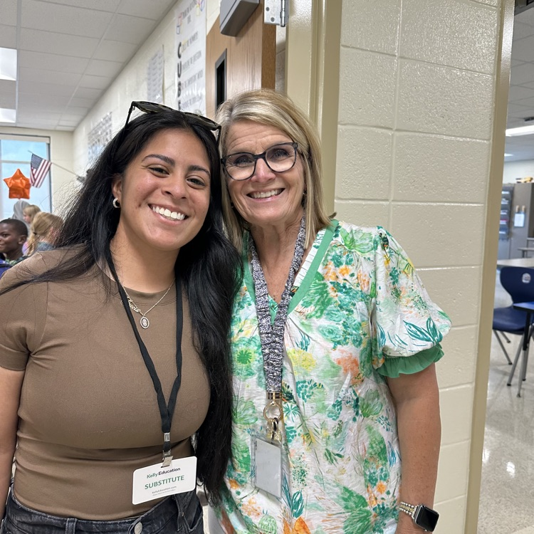 teacher with former student