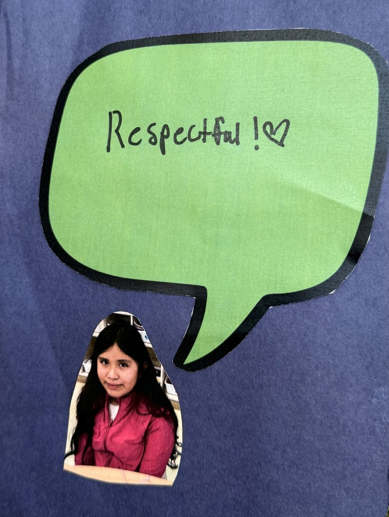 Students write one word for the year! 
