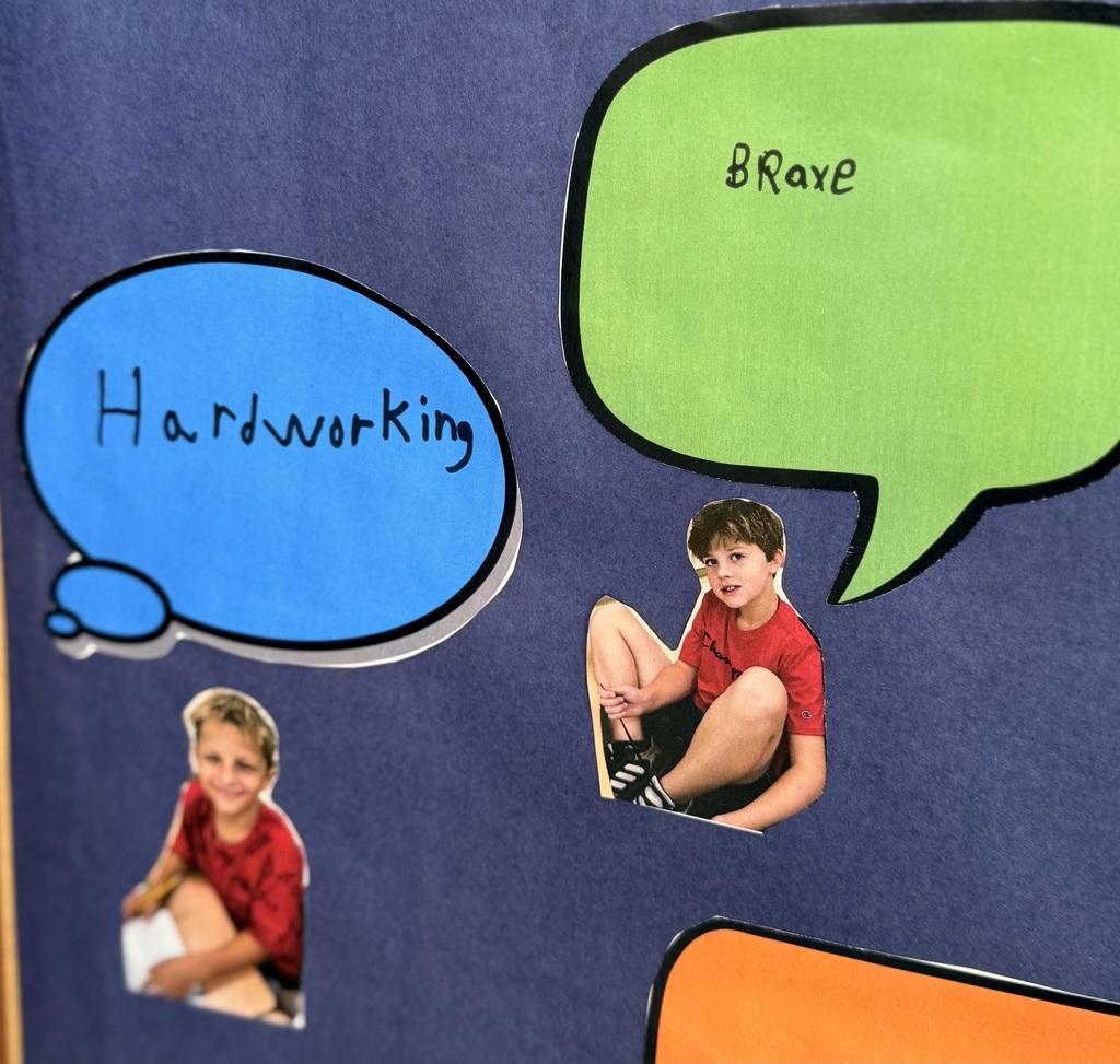 Students write one word for the year! 