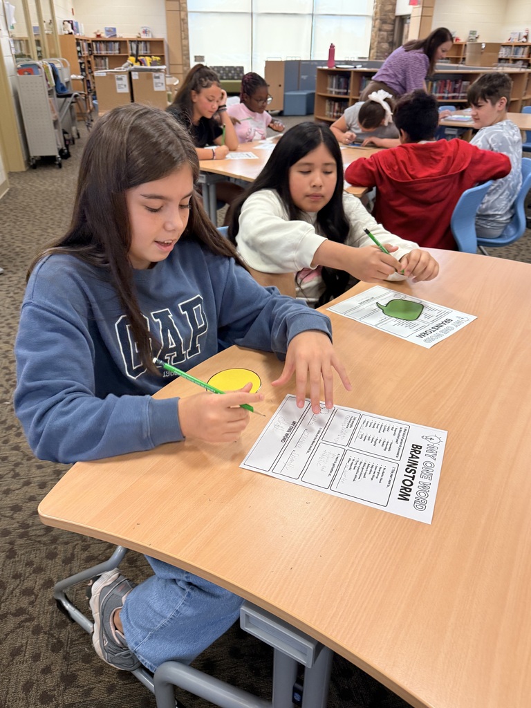 Students write one word for the year! 