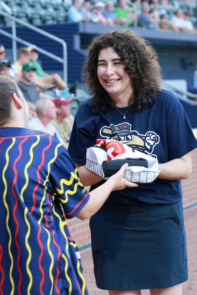 Hendrix Elementary School Teacher Alex Hurwitz Honored at the Spartanburgers Game