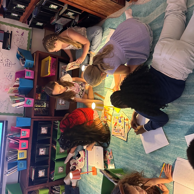 students during writer’s workshop