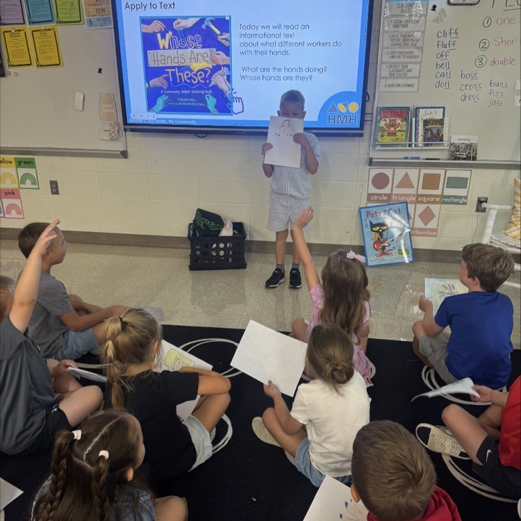 boy in front of the class