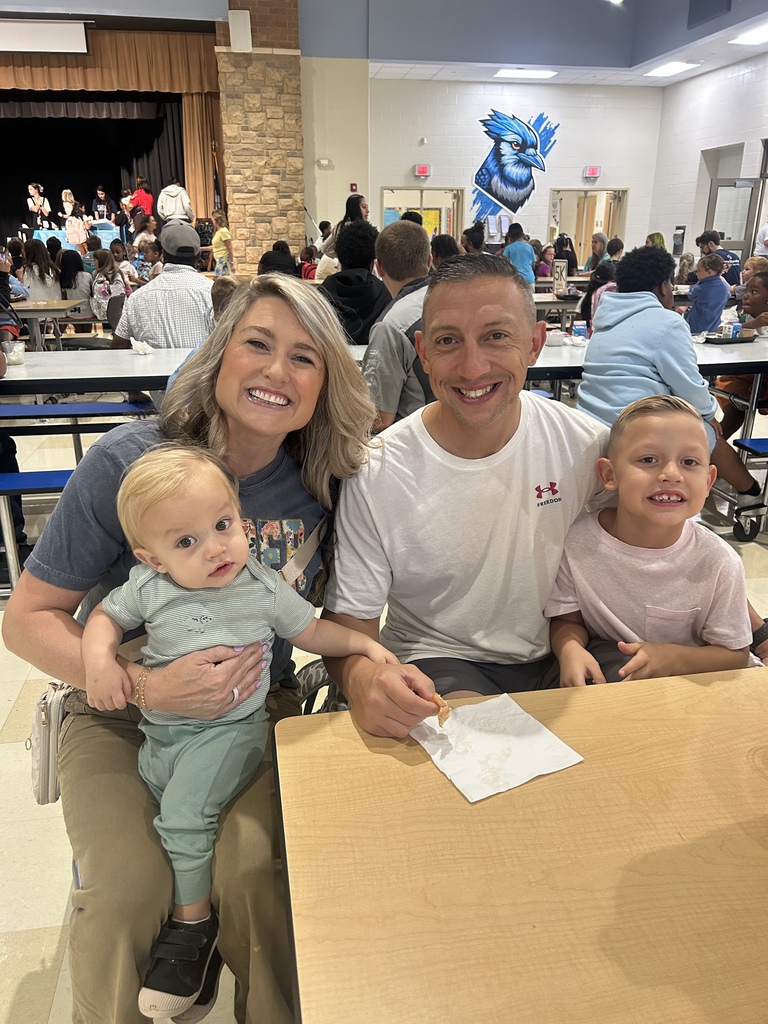 First and second grade students at Blue Jay breakfast! 