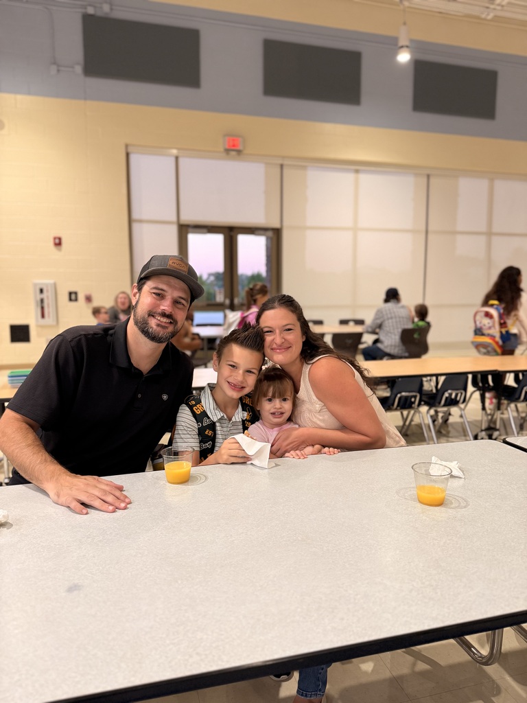 First and second grade students at Blue Jay breakfast! 