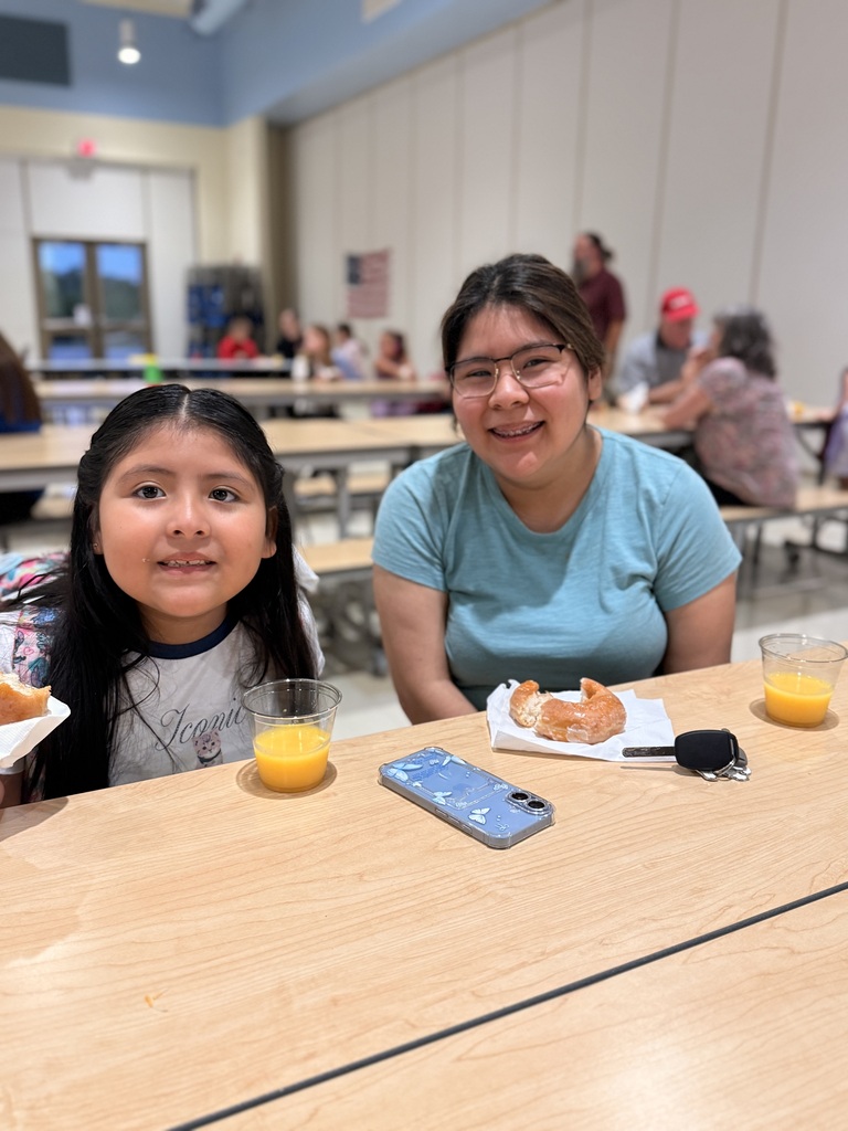First and second grade students at Blue Jay breakfast! 