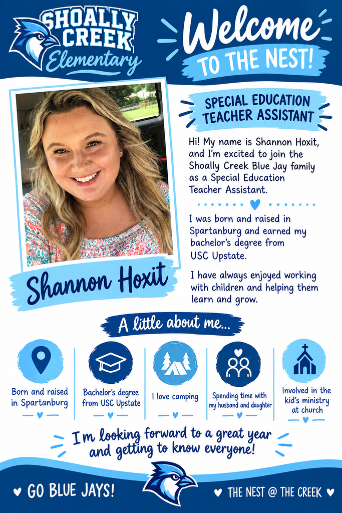 Welcome Mrs. Hoxit to the SCE family! 