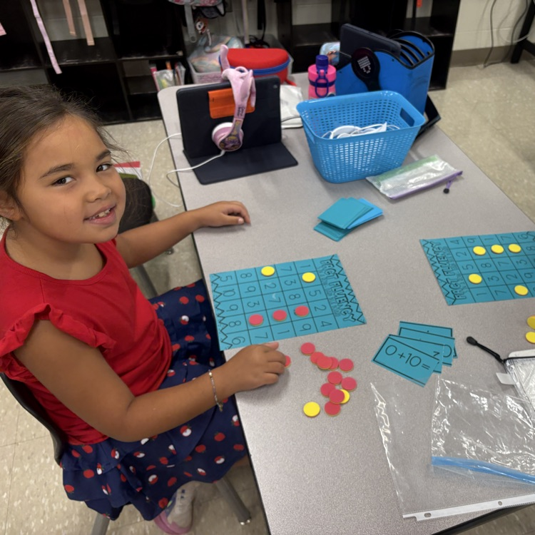 students practice math facts