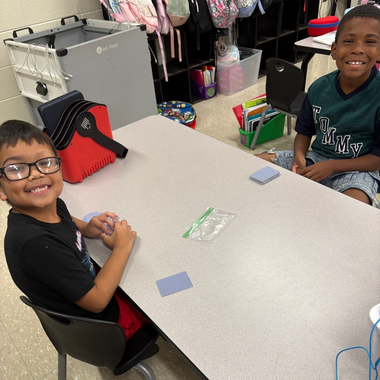 students practice math facts