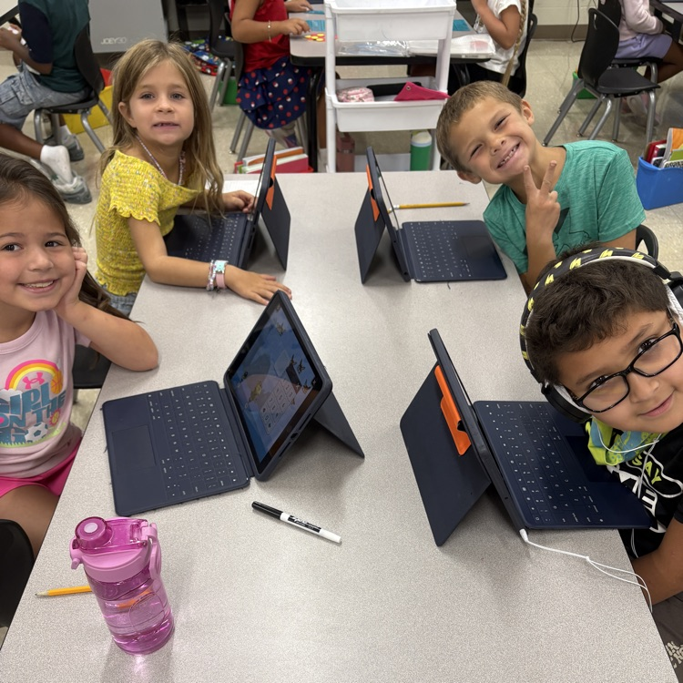 students practice math facts