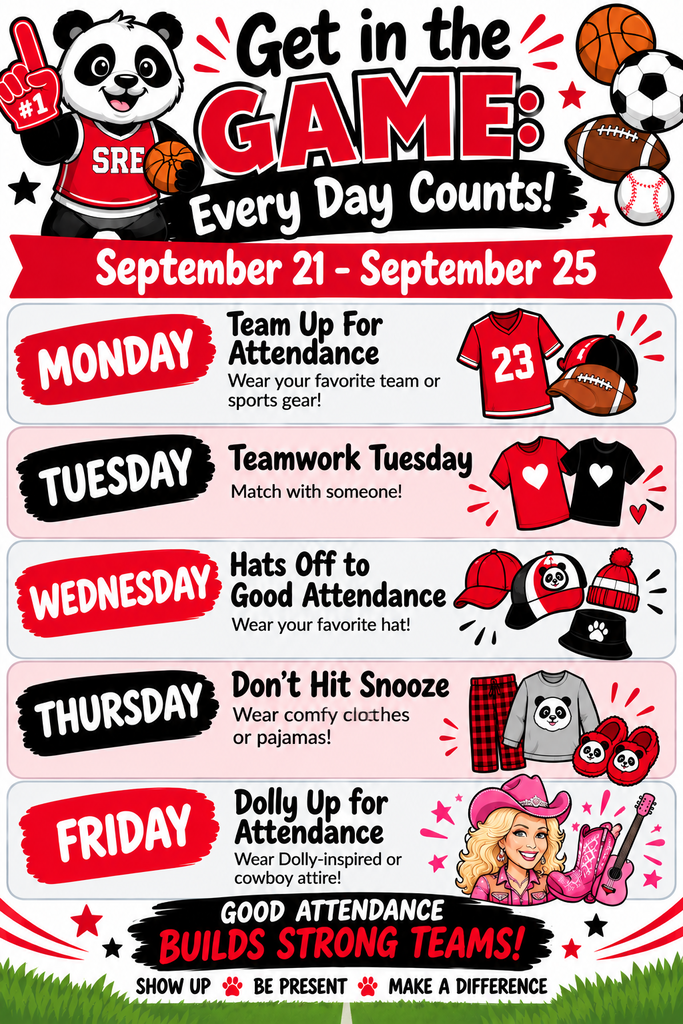 spirit day schedule