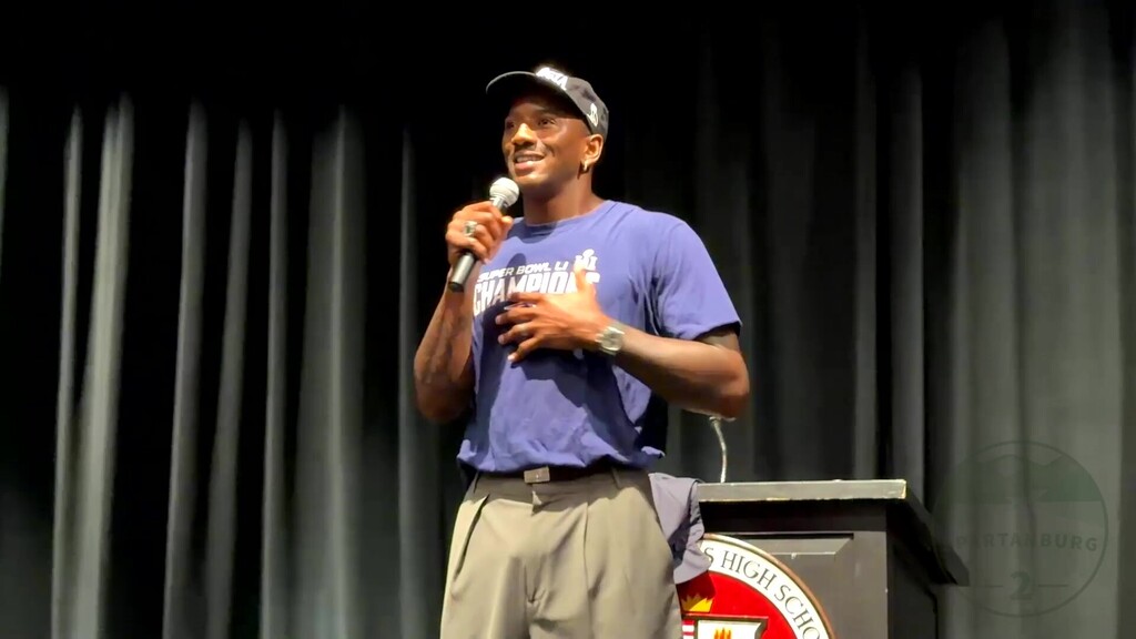 Malcolm Mitchell Visits Spartanburg School District 2