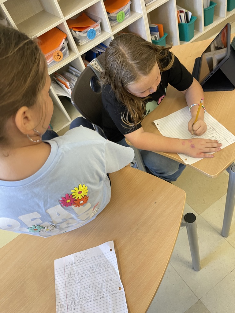 Students writing a narrative piece! 