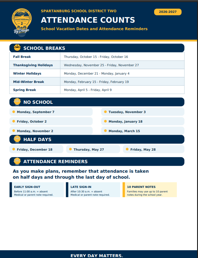 D2 Attendance Flyer