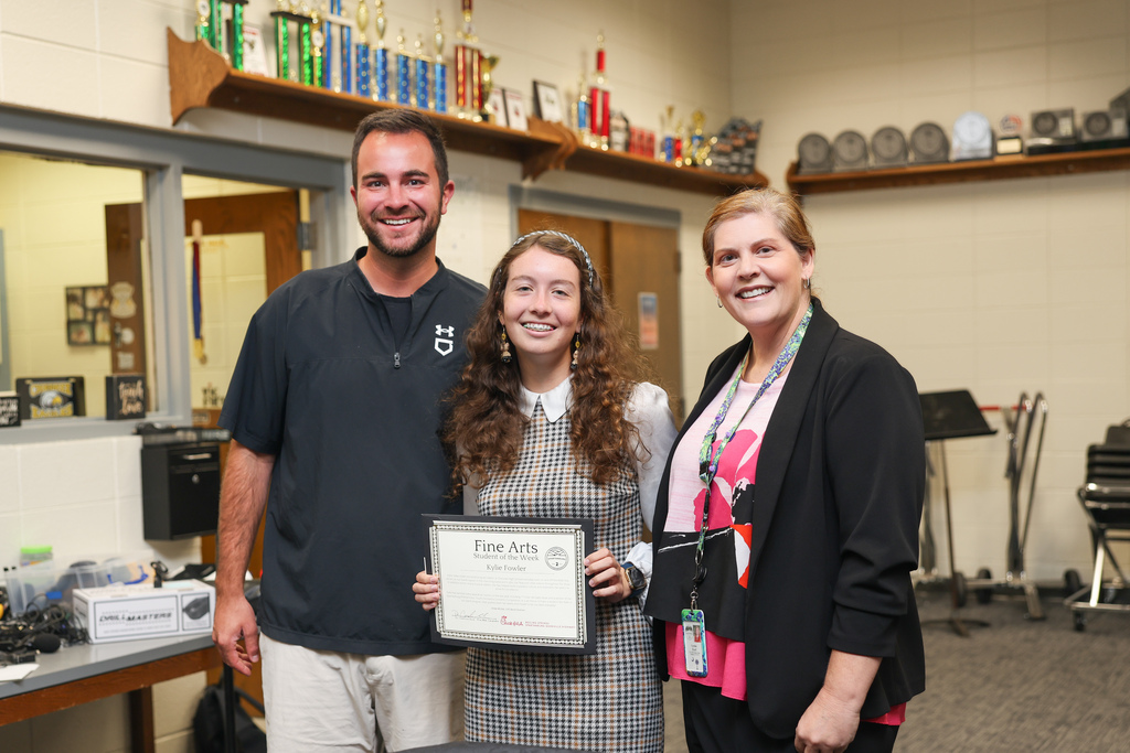 Kylie Fowler from Chesnee High School is our Fine Arts Student of the Week