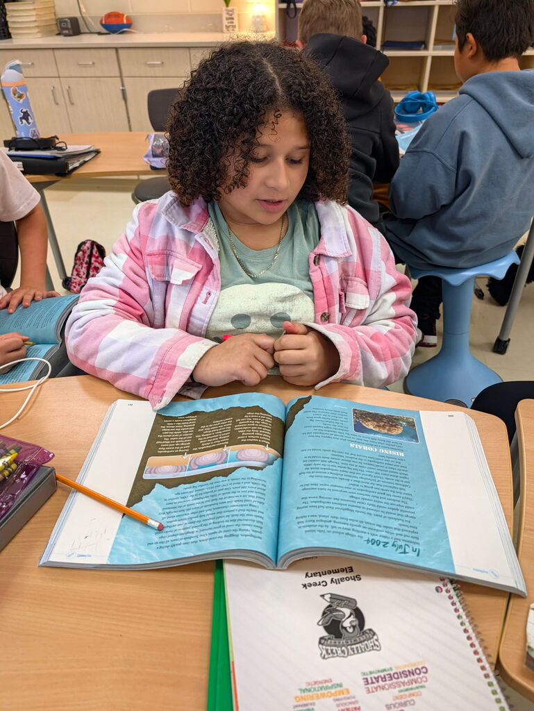 Fifth grade works to find central idea of text! 
