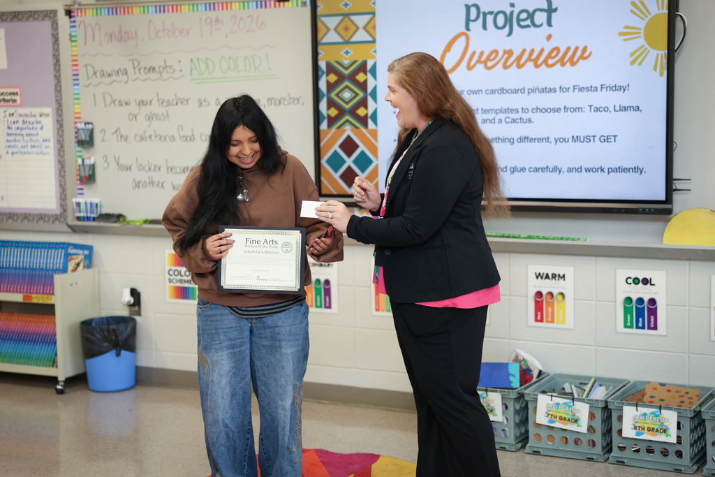 Lizbeth Lara-Martinez is our D2 Fine Arts Student of the Week