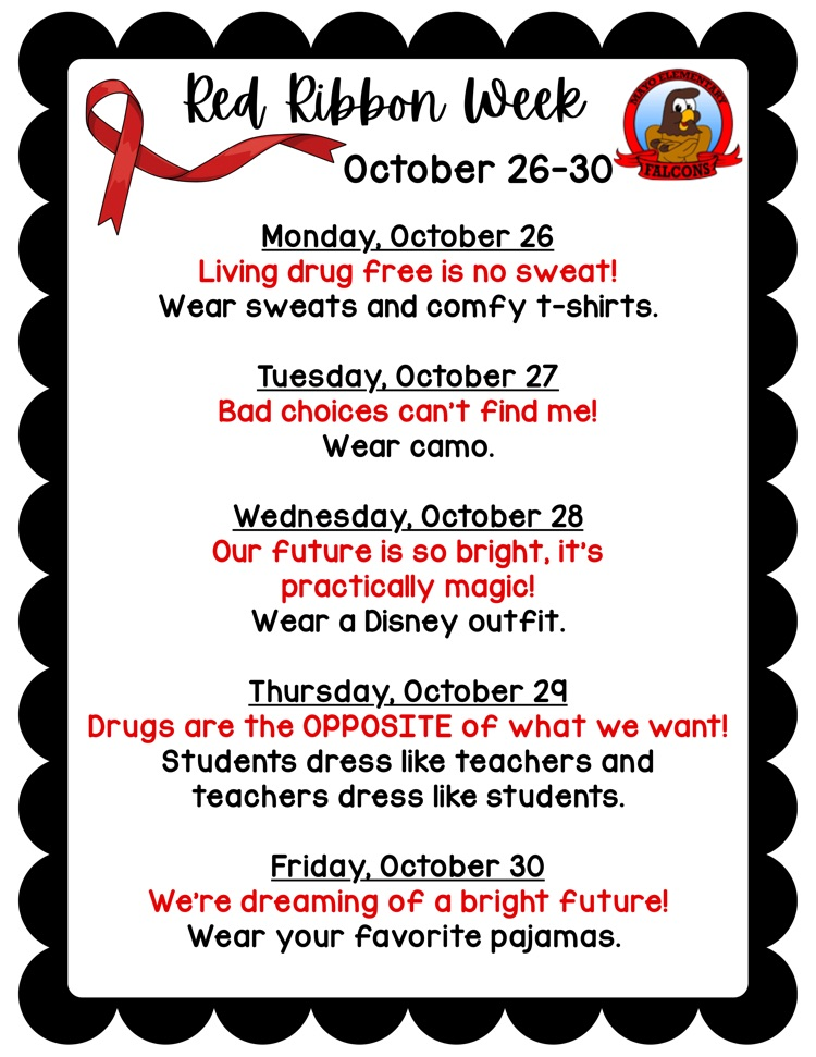 red ribbon week flyer