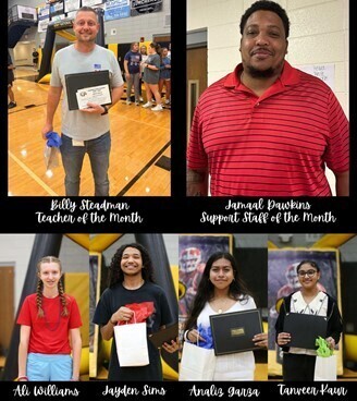 Our honorees for September