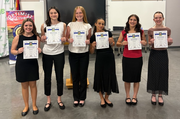 photo of optomist club speech champions