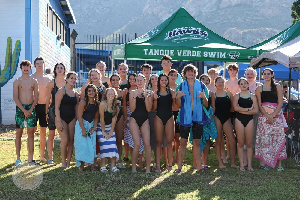 photo of the tvhs swim team at a recent meet